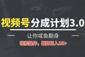 24年视频号冷门蓝海赛道，操作简单，单号收益可达四位数