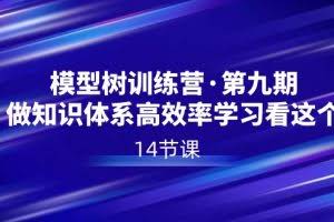 模型树特训营·第九期，做知识体系高效率学习看这个（14节课）