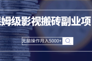 保姆级影视搬砖副业项目 无脑操作月入5000+