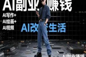 AI改变生活（Ai写作+AI绘画+Ai视频），AI副业挣钱