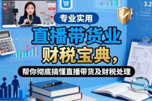 直播带货业财税宝典，帮你彻底搞懂直播带货及财税处理