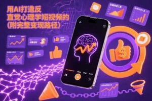 用AI打造“反直觉”心理学短视频的流量密码（附完整变现路径）