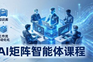 （17759期）AI矩阵智能体实战：100个数字员工批量生产内容，文本知识库+工作流自动化全搞定