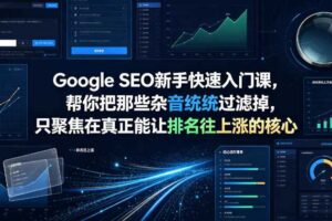 Google SEO新手快速入门课,帮你把那些杂音统统过滤掉,只聚焦在真正能让排名往上涨的核心动作【原创双语字幕】