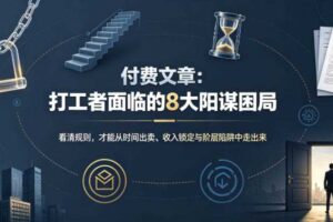 付费文章：打工者面临的8大阳谋困局