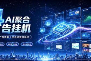 全域广告流量聚合,AI无人挂机稳赚佣金,打造长期稳定被动收入副业