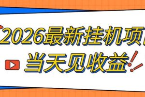 2026最新全自动挂G搬砖项目，单窗口30+，不吃电脑配置，能开机就能干，可长期做【揭秘】