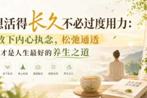 付费文章：想活得长久不必过度用力：放下内心执念，松弛通透才是人生最好的养生之道