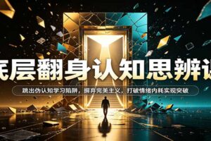 底层翻身认知思辨课：跳出伪认知学习陷阱，摒弃完美主义，打破情绪内耗实现突破