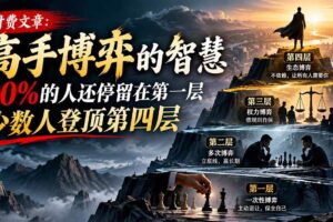 （20628期）【无水印】付费文章：高手博弈的智慧，90%的人还停留在第一层，少数人登顶第四层
