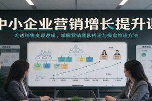 中小企业营销增长提升课:吃透销售变现逻辑,掌握营销团队搭建与操盘管理方法