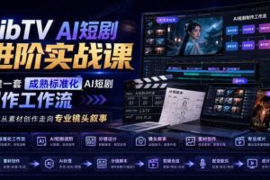 LibTV AI短剧进阶实战课,搭建一套成熟标准化AI短剧制作工作流,带你从素材创作走向专业镜头叙事(更新)