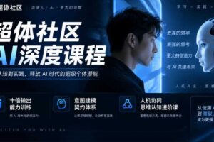超体社区AI深度课程，十倍输出能力训练，意图建模契约体系，人机协同思维认知进阶课