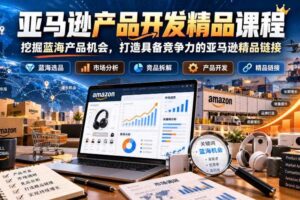 亚马逊产品开发精品课程，挖掘蓝海产品机会，打造具备竞争力的亚马逊精品链接