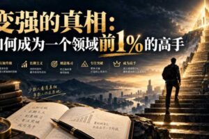 付费文章:变强的真相:如何成为一个领域前1%的高手