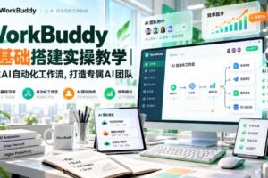 WorkBuddy 0基础搭建实操教学｜搭建AI自动化工作流，打造专属AI团队